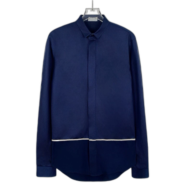 Dior Blue Cotton Long Sleeve Shirt