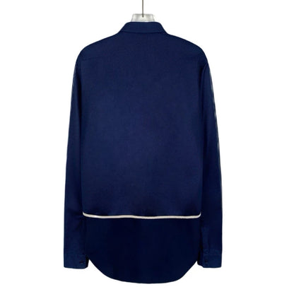 Dior Blue Cotton Long Sleeve Shirt