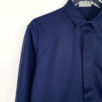 Dior Blue Cotton Long Sleeve Shirt