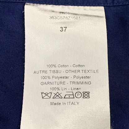 Dior Blue Cotton Long Sleeve Shirt