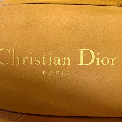 Dior Black Gray Logo Leather Loafers