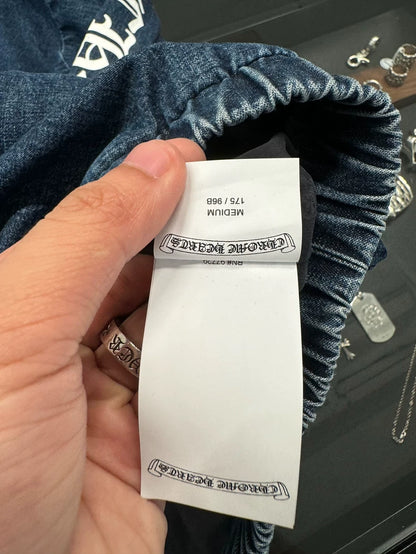 Chrome Hearts Denim Half-Zip Hoodie-yf