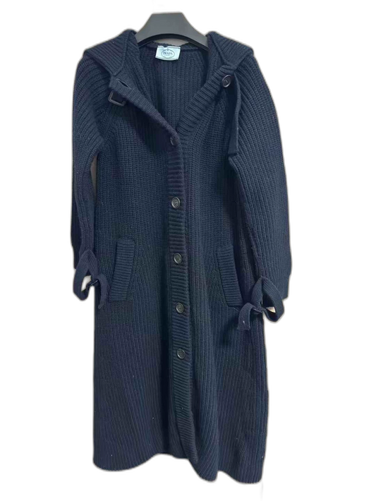 Prada Wool Long Cardigan Coat