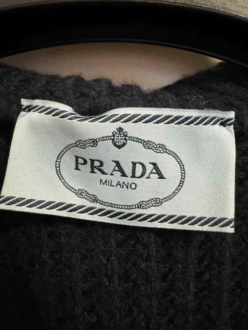Prada Wool Long Cardigan Coat