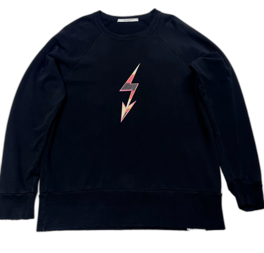 Givenchy Black Lightning Sweatshirt Size M