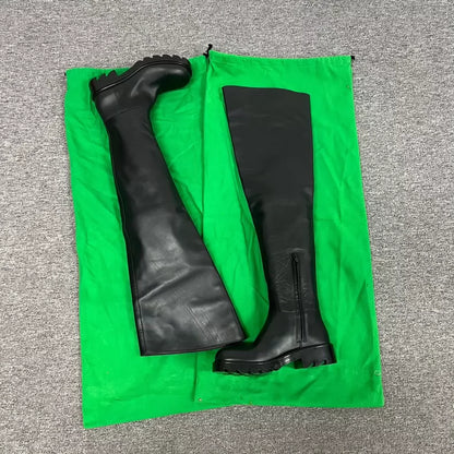 Bottega Veneta Over Knee Black Boots