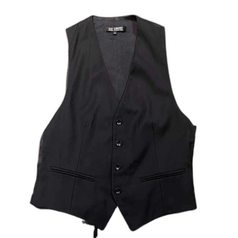 Raf Simons 06SS Black Vest for Men