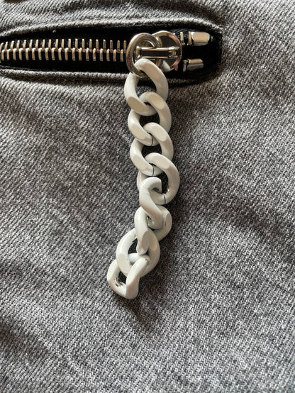 Raf Simons 20aw Washed Chain Denim Shirt