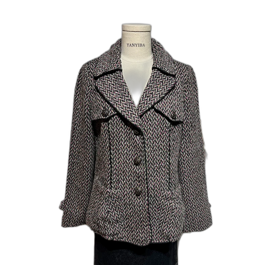Vintage French Style Tweed Jacket
