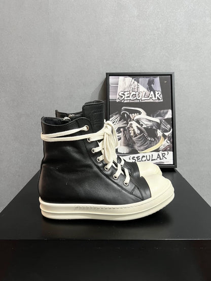 Rick Owens Classic Leather High-Top Sneakers-yf