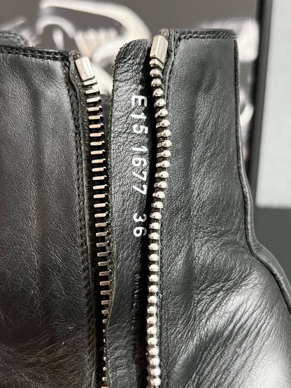 Rick Owens Classic Leather High-Top Sneakers-yf