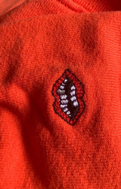 Chrome Hearts Red Hoodie with Flame Design