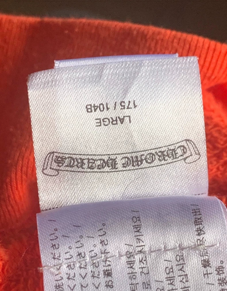 Chrome Hearts Red Hoodie with Flame Design