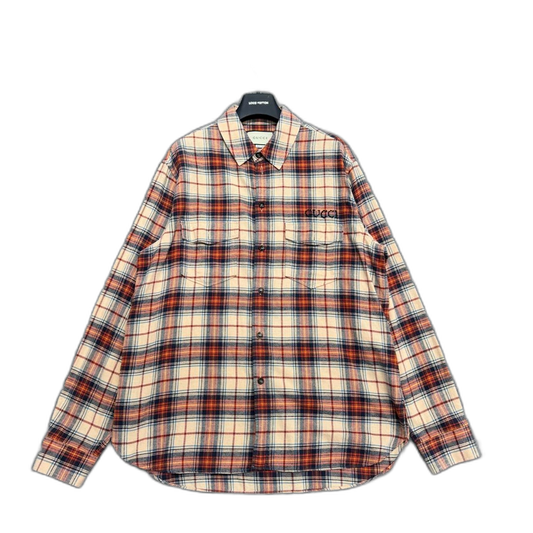 Gucci Plaid Long Sleeve Shirt-zp