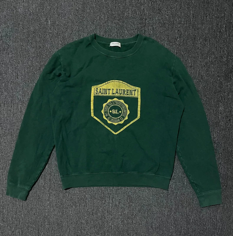 Saint Laurent Men's Green Sweatshirt-yf