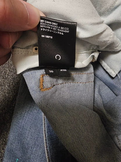 Amiri Distressed Denim Jeans With Paint Splatter-yf