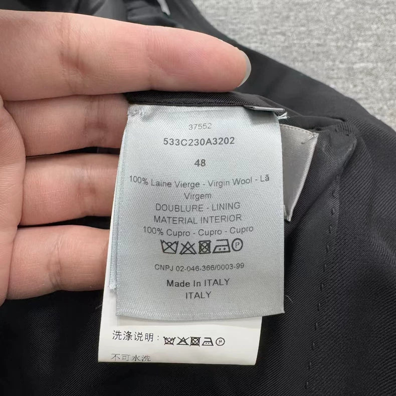 Dior Plain Wool Suit Jacket-zp