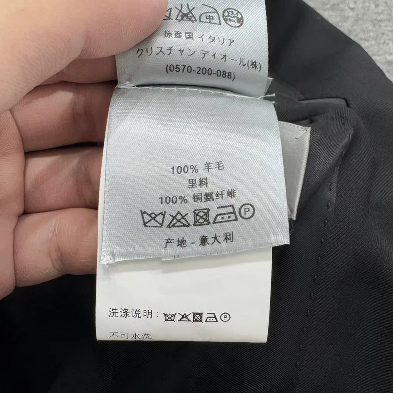 Dior Plain Wool Suit Jacket-zp