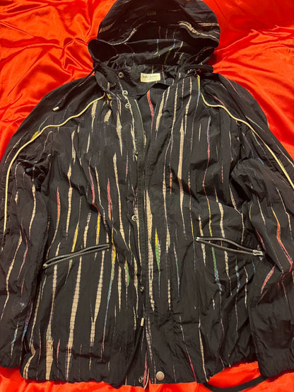 Saint Laurent Striped Hooded Jacket