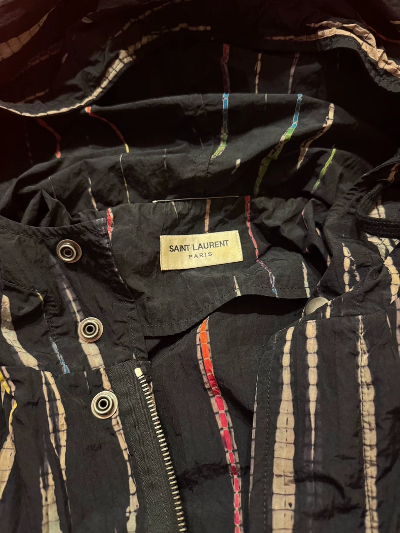 Saint Laurent Striped Hooded Jacket