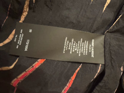 Saint Laurent Striped Hooded Jacket