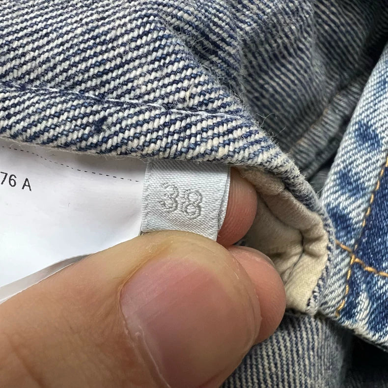 PRADA Distressed Denim Crop Jacket