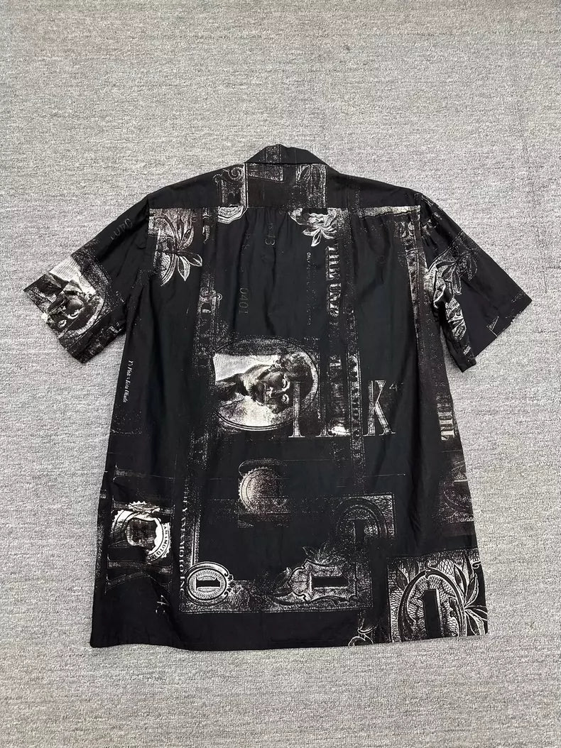 Yohji Yamamoto Portrait Print Shirt