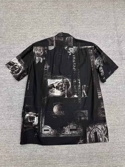 Yohji Yamamoto Portrait Print Shirt