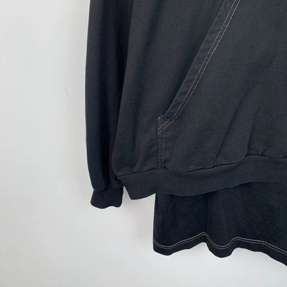 Black Logo Embroidered Hoodie from Balenciaga