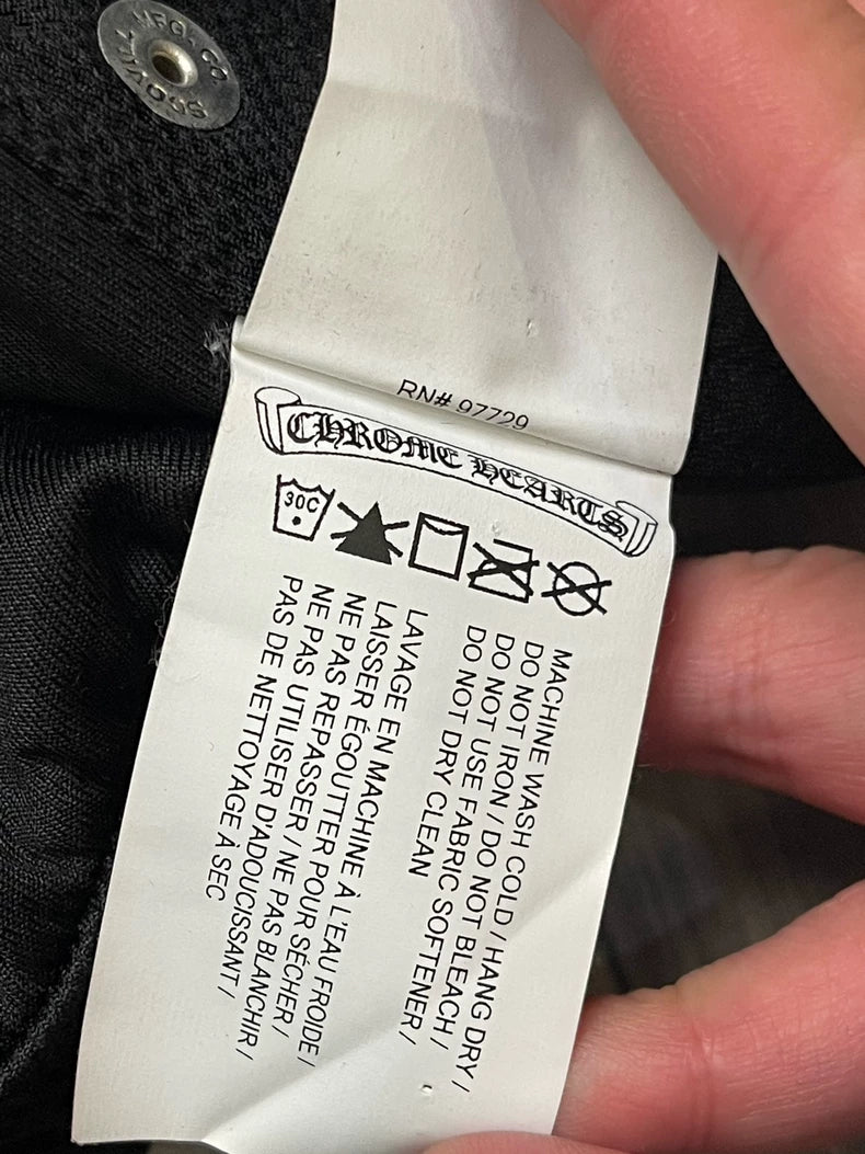 Chrome Hearts Side Button Sports Pants Size S