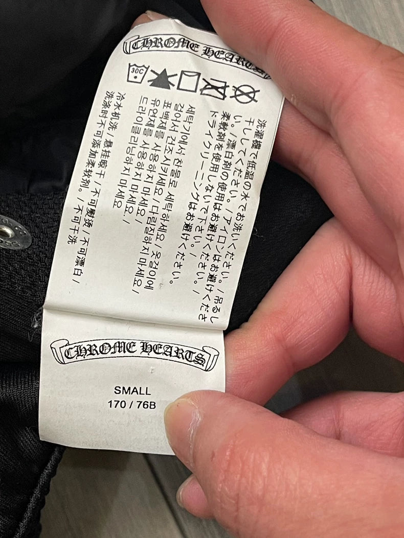 Chrome Hearts Side Button Sports Pants Size S