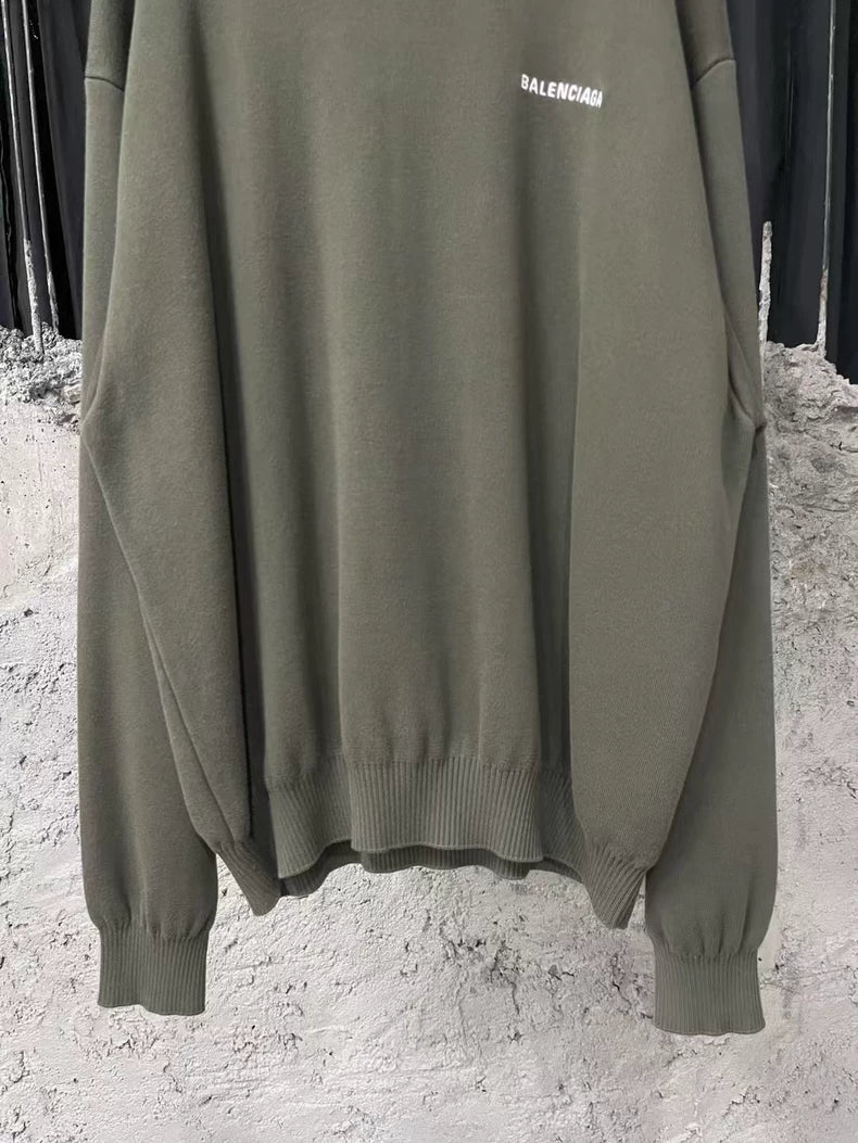 Balenciaga Green Wool Sweater