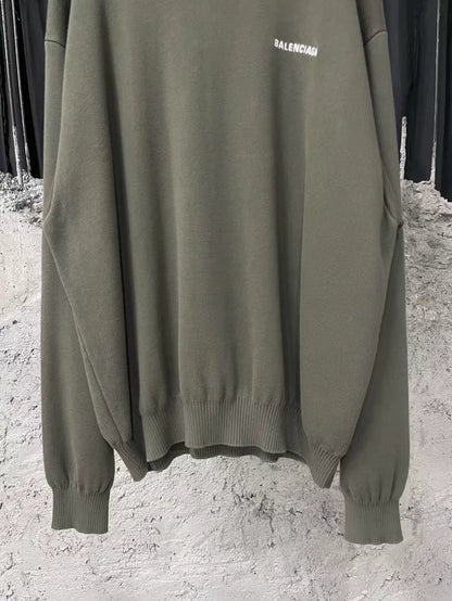 Balenciaga Green Wool Sweater