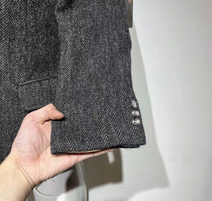 Vintage Dior Gray Wool Blazer for Men