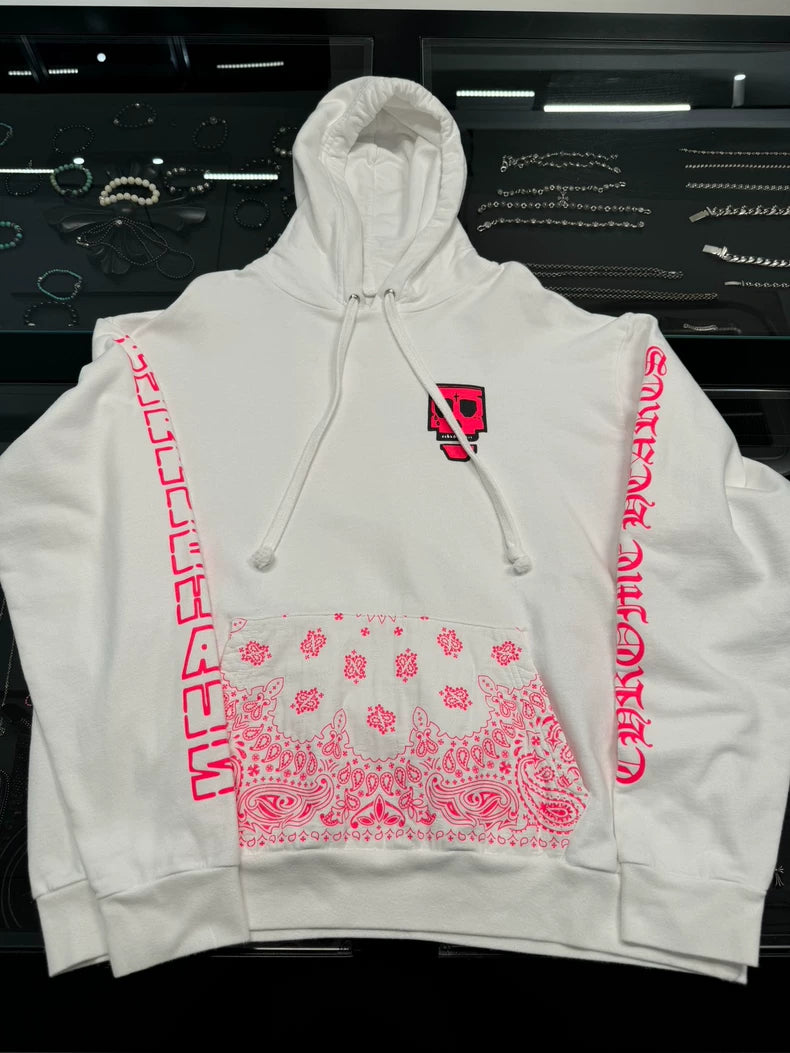 Chrome Hearts x Monkpunk Pink Hoodie-yf