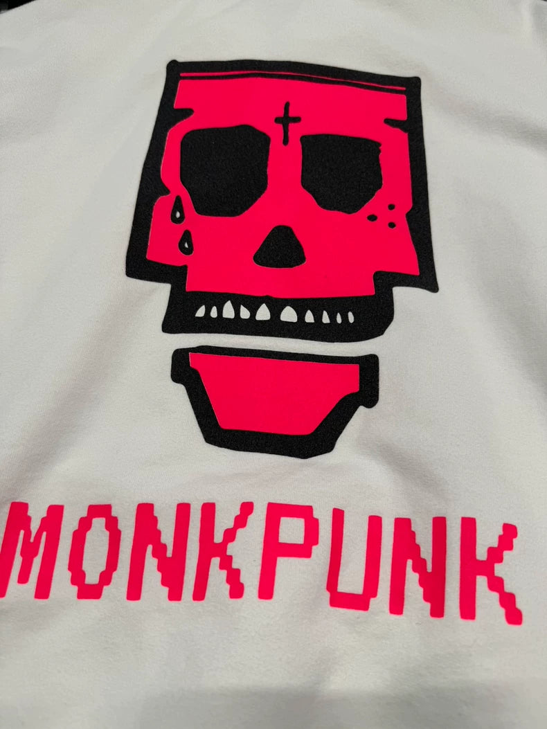 Chrome Hearts x Monkpunk Pink Hoodie-yf