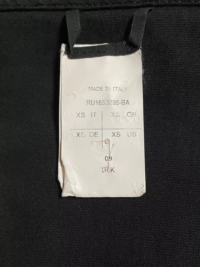 Rick Owens Long Hoodie in Black