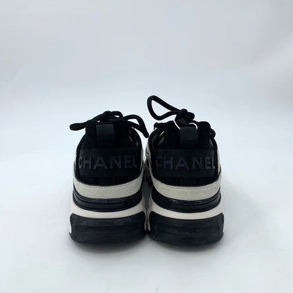 Chanel Color Block Sneakers with Thick Sole