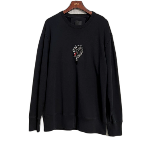 Givenchy Black Embroidered Sweatshirt