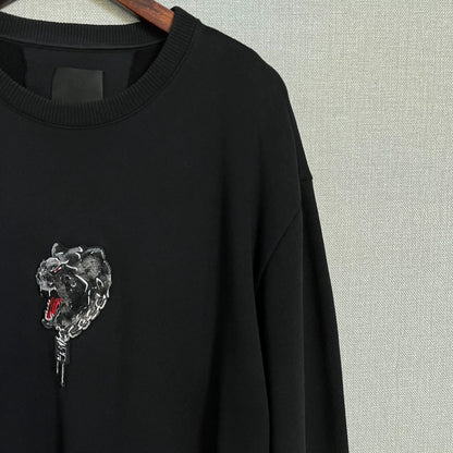 Givenchy Black Embroidered Sweatshirt