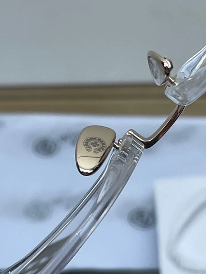 Chrome Hearts Transparent Frame Glasses