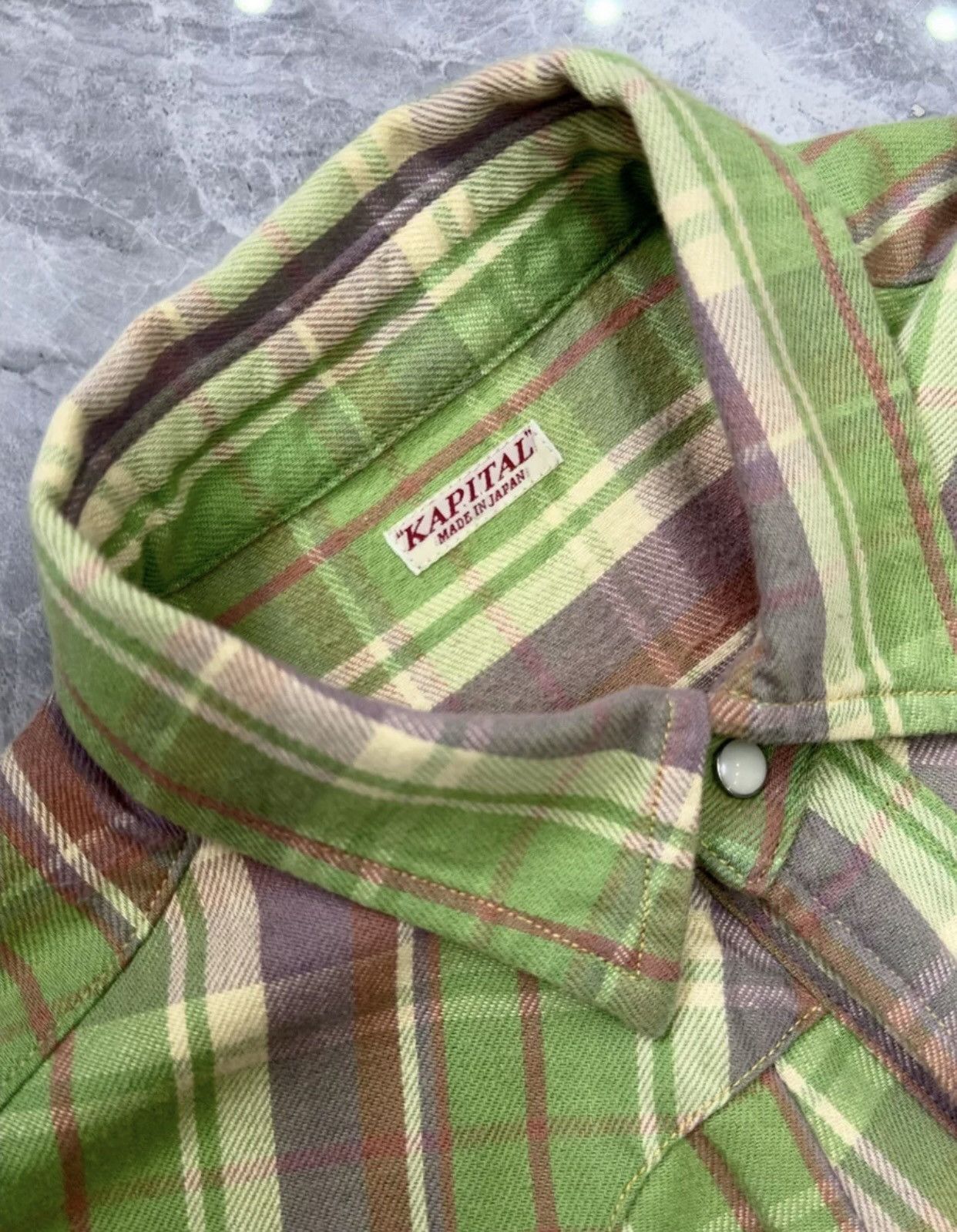 Kapital Flannel Plaid Shirt Jacket - DMC