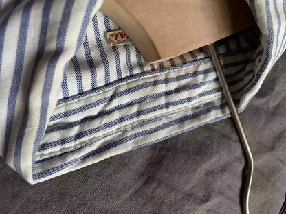 Kapital blue striped shirt sailor suit T-shirt long sleeve shirt