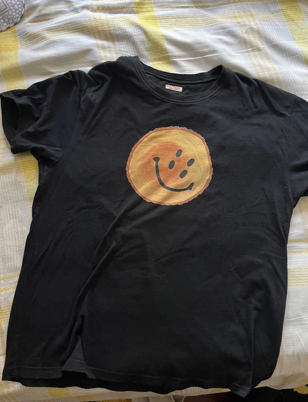 Kapital 21Aw Black Smiley Face T - DMC