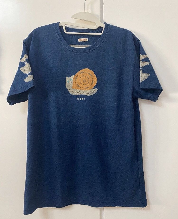 Kapital Blue Snail ShortSleeved TShirt - DMC