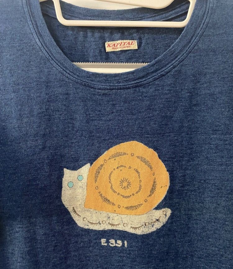 Kapital Blue Snail ShortSleeved TShirt - DMC