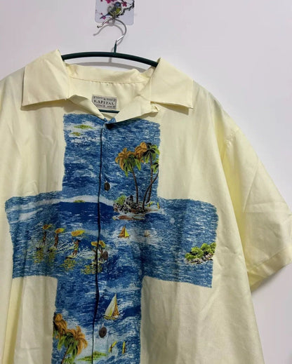 Kapital Waves Cross Hawaiian Shirt - DMC