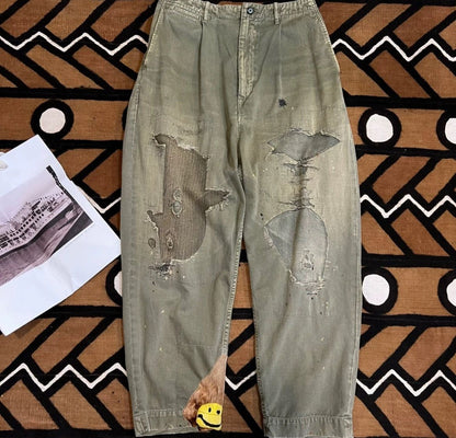 Kapital Erosive Smiley Pants - DMC