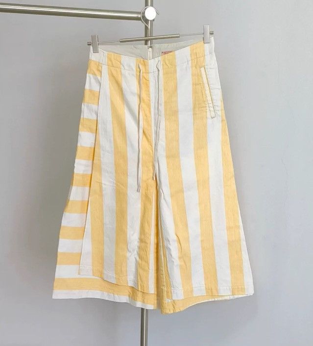 Kapital Striped Cotton Linen With Wide Legs - - DMC