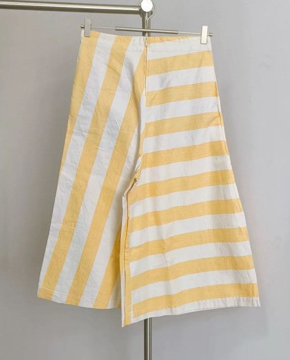 Kapital Striped Cotton Linen With Wide Legs - - DMC